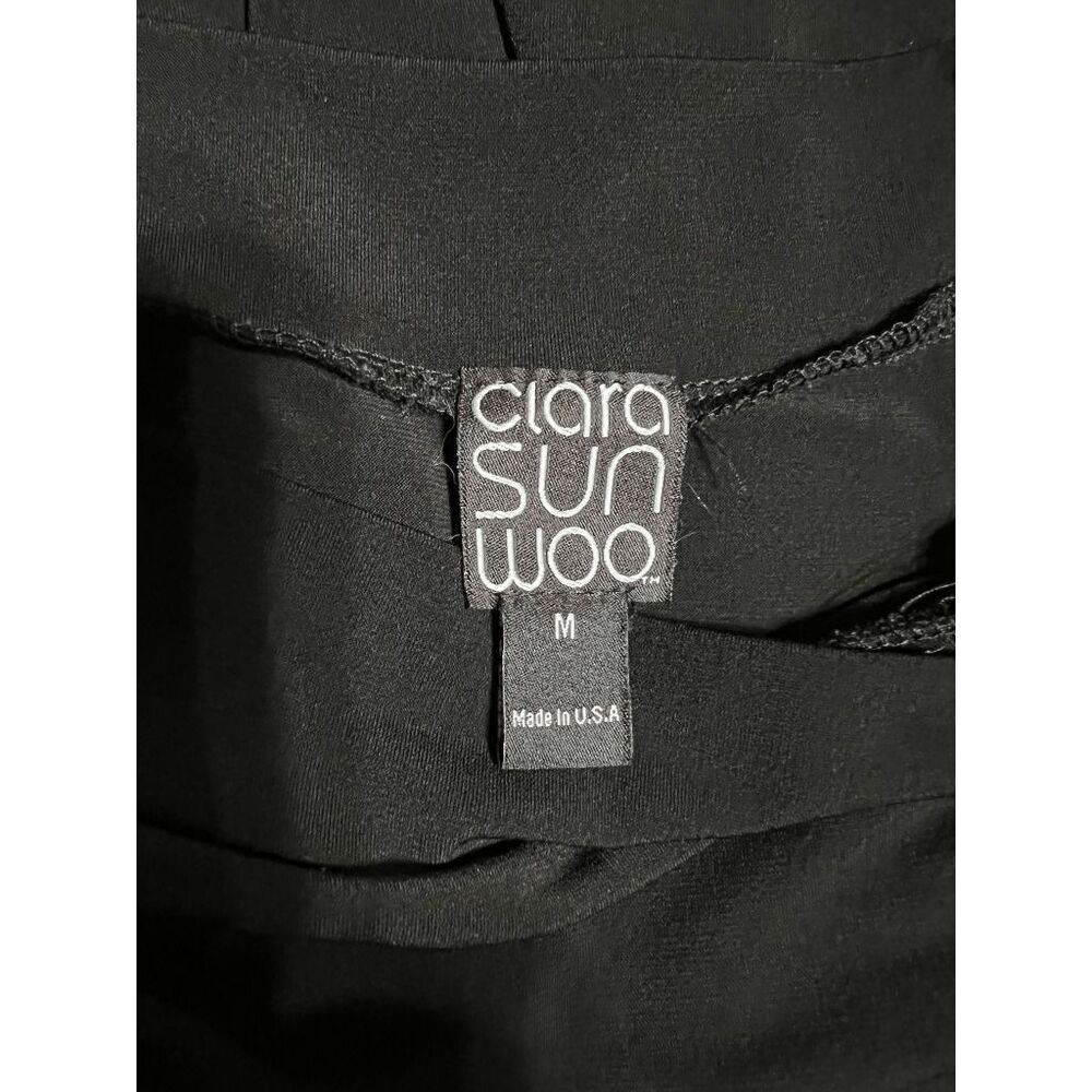 Clara Sunwoo Black Signature Cold Shoulder Tunic Size Medium - Picture 3 of 5